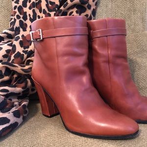 Kate Spade Brown Booties size 8 1/2 with gold